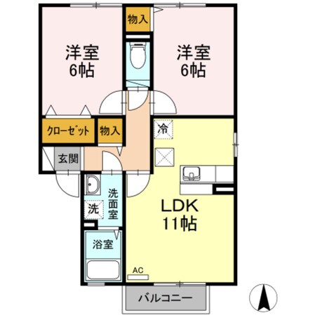 アタラクシアAの物件間取画像